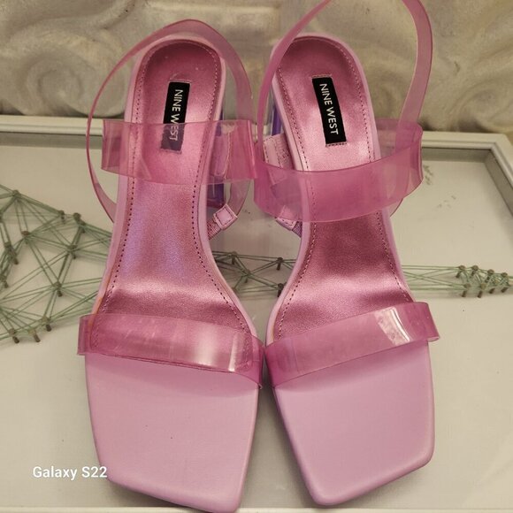 Nine West Pink "Tenia" Heeled Sandals. NIB. Size 10 - Picture 8 of 12